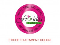 Etichette adesive per fioristi, fiorai e vivaisti (mm 34x34)  (cod.52G)